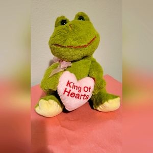 Singing Valentines Plush Frog with Heart